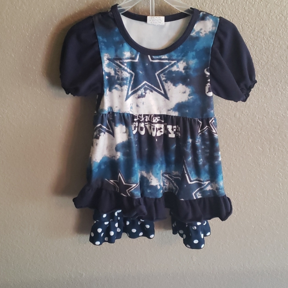 Toddler Dallas Cowboys Ruffle Outfit